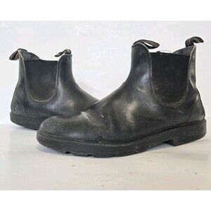 Blunstone Boots Sz 9 Womens Black Leather Heeled Chelsea Casual Work